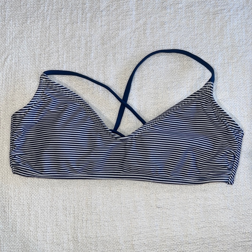 Target Blue and white striped bikini top - medium